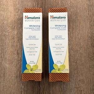 Himalaya Botanique toothpaste. Two 5.29 oz new unopened toothpastes.